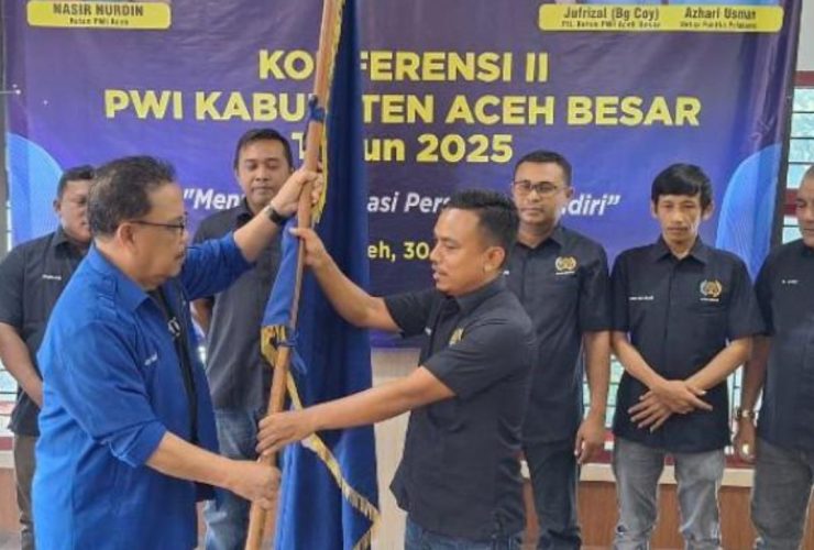 Jufrizal Kembali Pimpin PWI Aceh Besar Periode 2025–2028 Secara Aklamasi